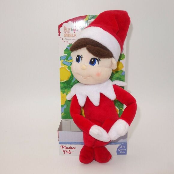 New Elf on the Shelf Christmas Plushee Pals 17" Doll Boy Light Skin Blue Eyes - Picture 1 of 4